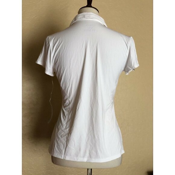 ASICS Women's White Attacker Cap Sleeve Top Size S - Picture 5 of 7